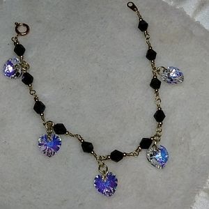 Crystal Swarovski Charm Heart Bracelet